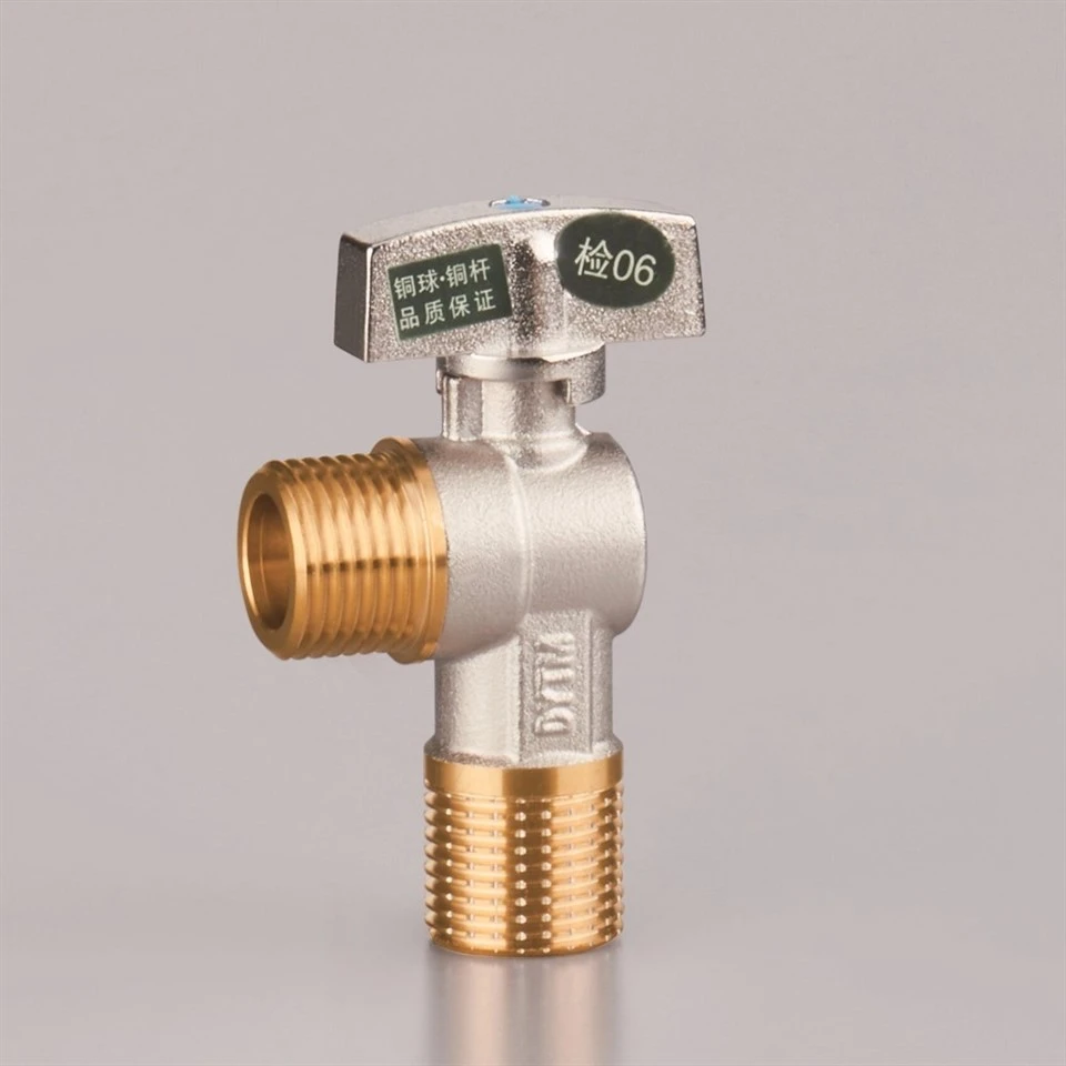 3 Ways Brass Ceramic Core Angle Valve factory