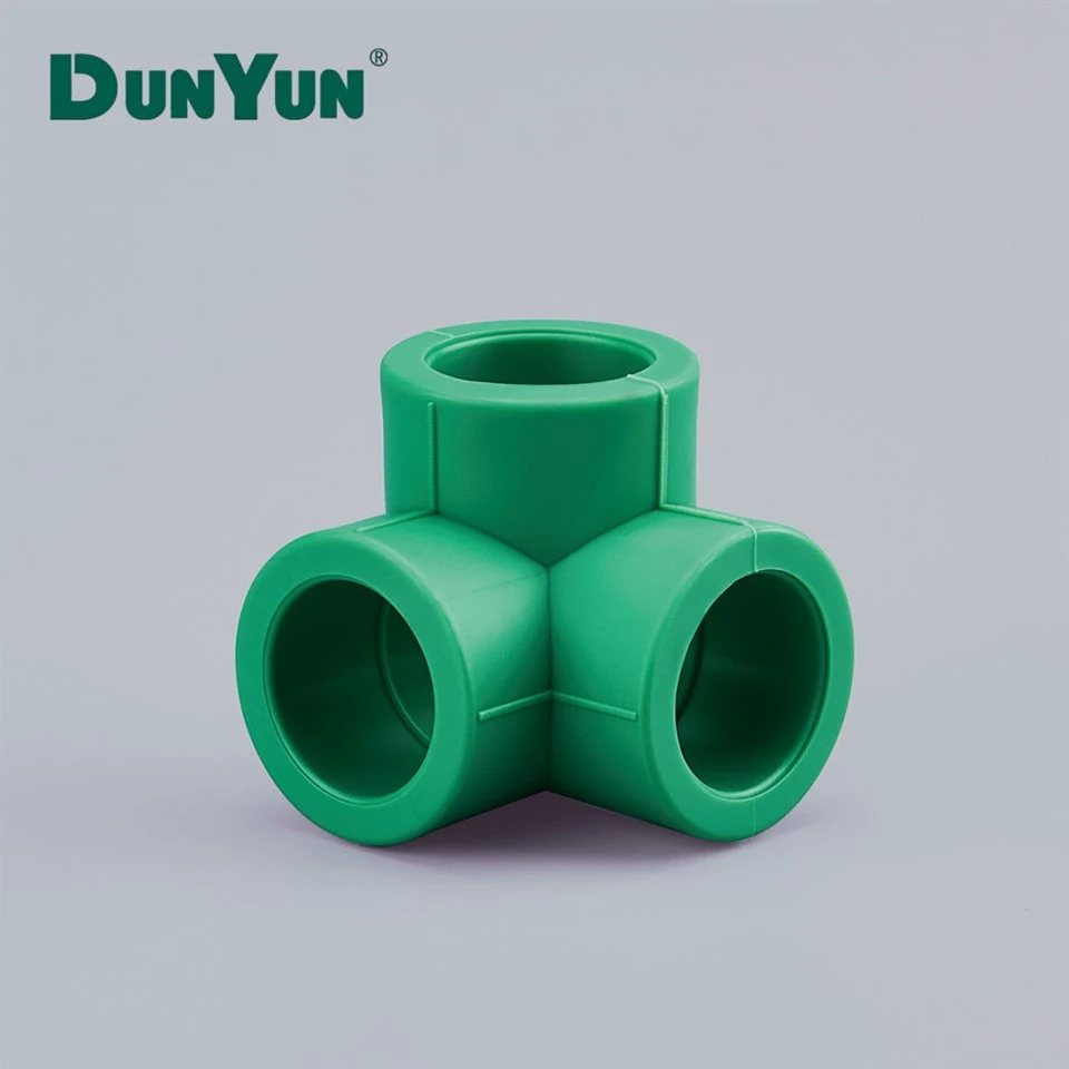 Connecteur de tuyau en plastique PPR Té d'angle à 3 voies